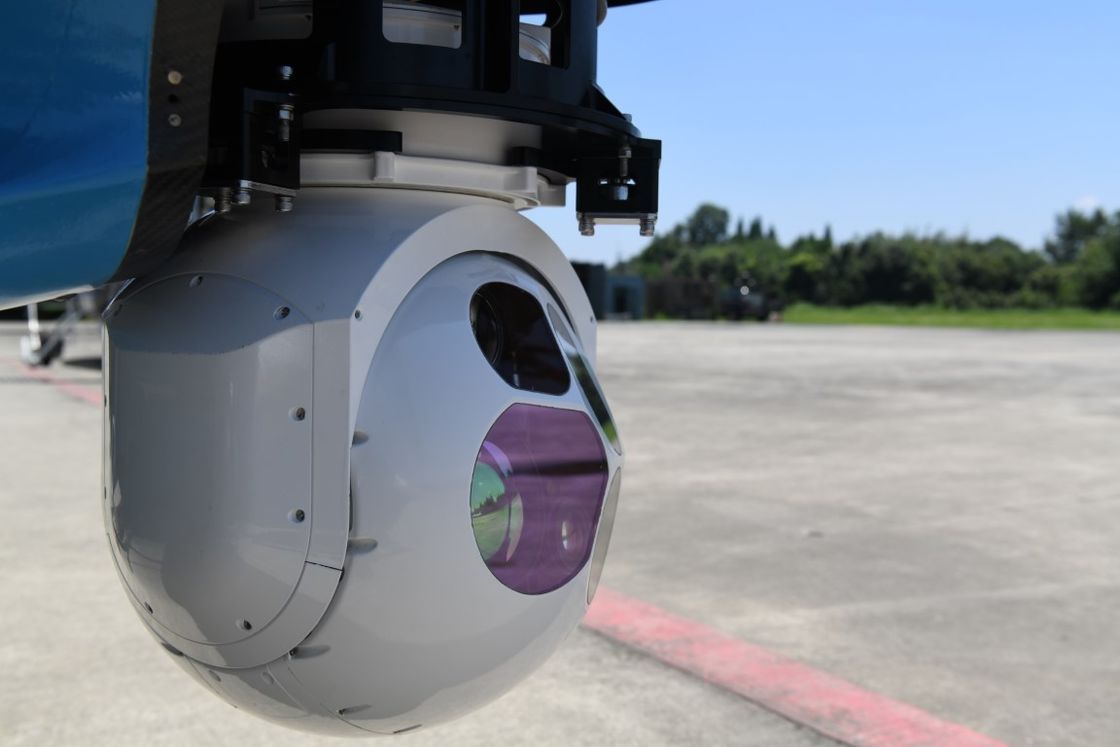 DC28V EO Sistemi Havadan Elektro Optik Bölme Çift Kızılötesi Sensör Nesne İzleme