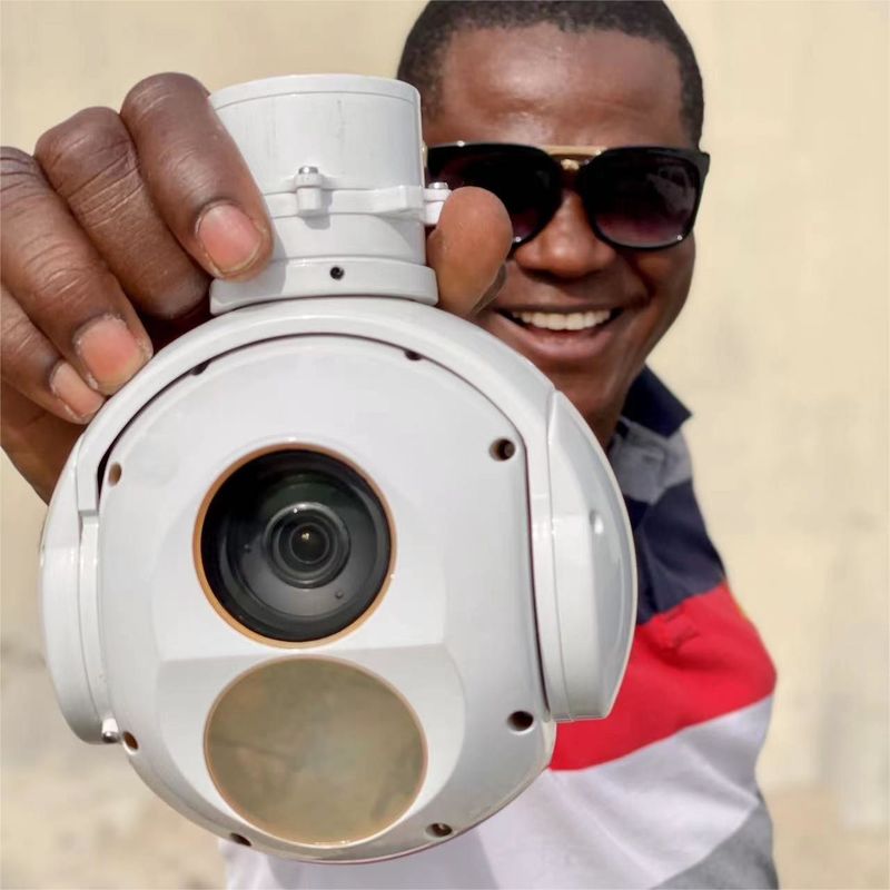 Elektroptik UAV 30X Zoom EO 640x512 Ethernet Video Çıktısı TS120BT-04 ile IR Isı Kamerası